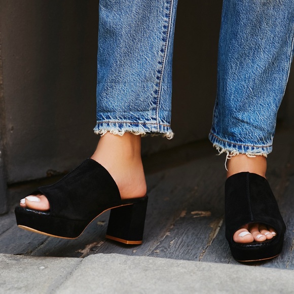 Free People Shoes - Free People Moody Mules in Black